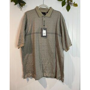 Greg Norman Collection Mens XL Mercerized Cotton Polo Shirt Beige